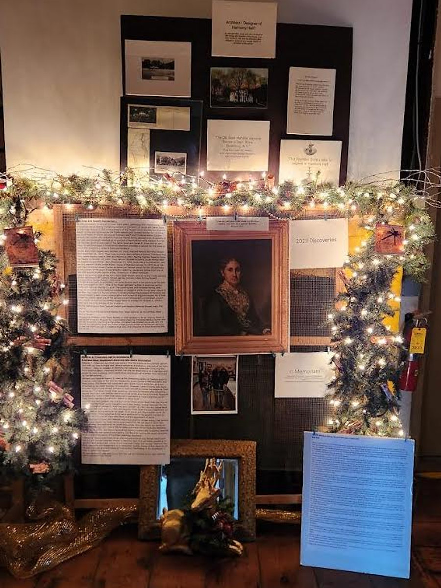 Reproduction of Martha Ellen Sloat Fassett’s portrait at Harmony Hall